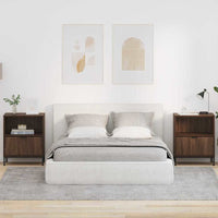 Comodini 2 pcs Rovere marrone 49 x 36 x 61 cm Legno multistrato 883489