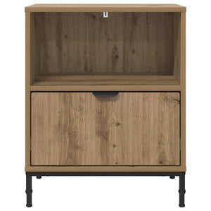 Comodini con cassetto 2 pz-Set di 2 Tavolino da notte rovere artigianale 49 x 36 x 61 cm