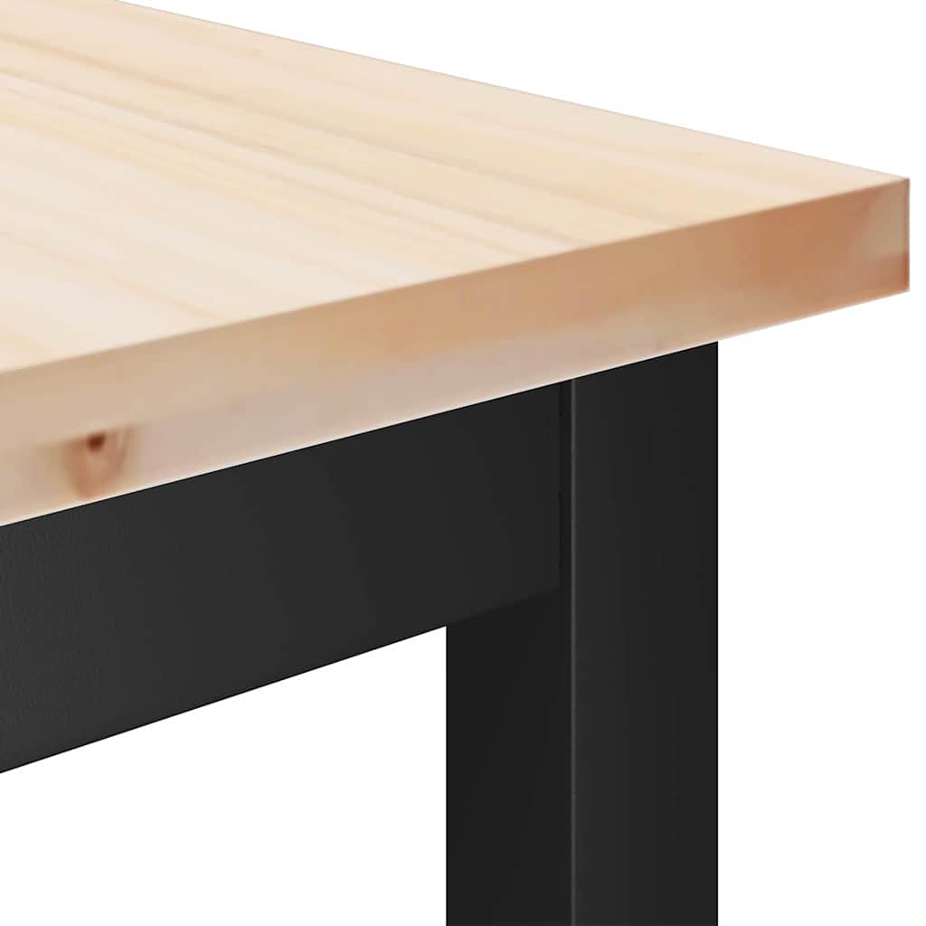 Panche da pranzo 2 pcs Naturale 100 x 32,5 x 49 cm 873787