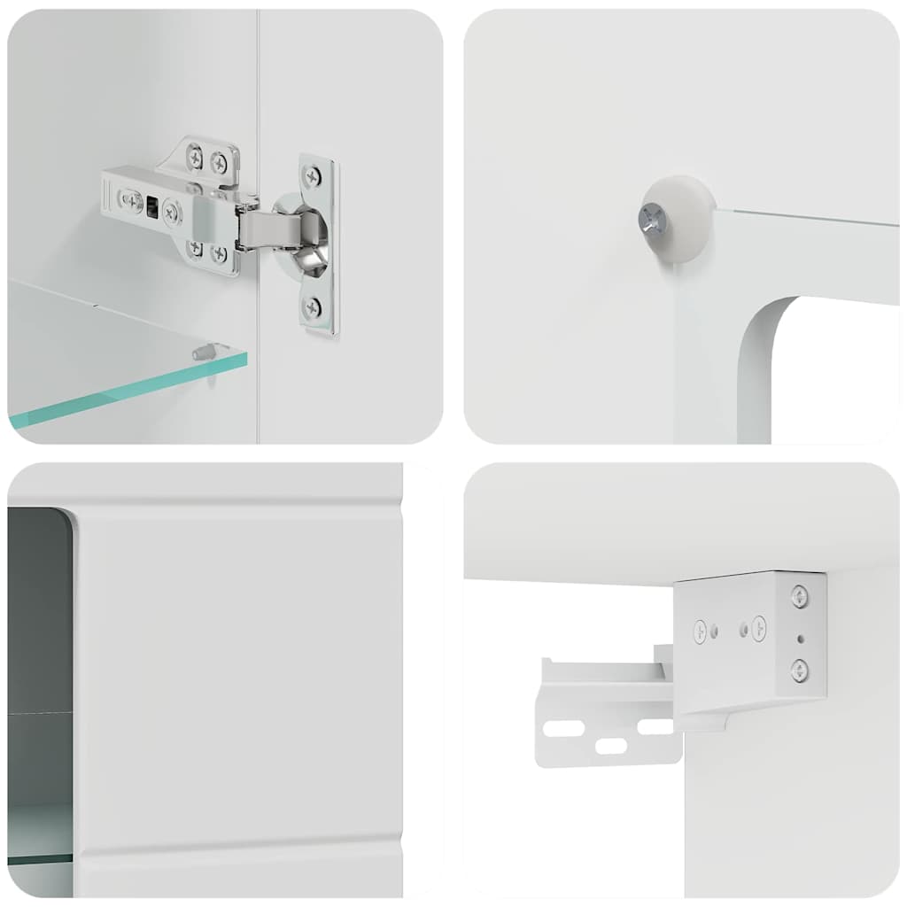 Mobile a muro Bianco 55 x 29 x 100 cm Legno multistrato 880221