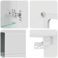 Mobile a muro Bianco 55 x 29 x 100 cm Legno multistrato 880221