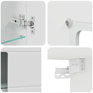 Mobile a muro Bianco 55 x 29 x 100 cm Legno multistrato 880221