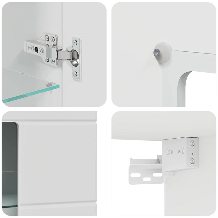 Mobile a muro Bianco 55 x 29 x 100 cm Legno multistrato 880221