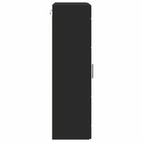 Mobile a muro con porta Nero 55 x 29 x 100 cm Legno multistrato 880222