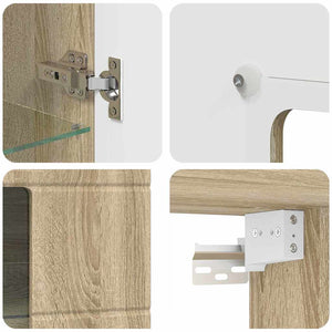 Mobile a muro rovere sonoma 55 x 29 x 100 cm Legno multistrato 880223