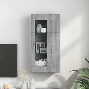 Mobile a muro Grigio sonoma 55 x 29 x 100 cm Legno multistrato 880227