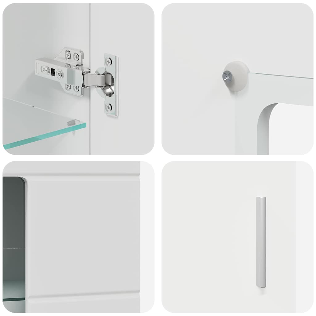 Credenza con porta Bianco 55,5 x 29 x 100 cm Legno multistrato 880251