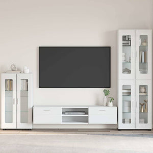 Credenza con porta Bianco 55,5 x 29 x 100 cm Legno multistrato 880251