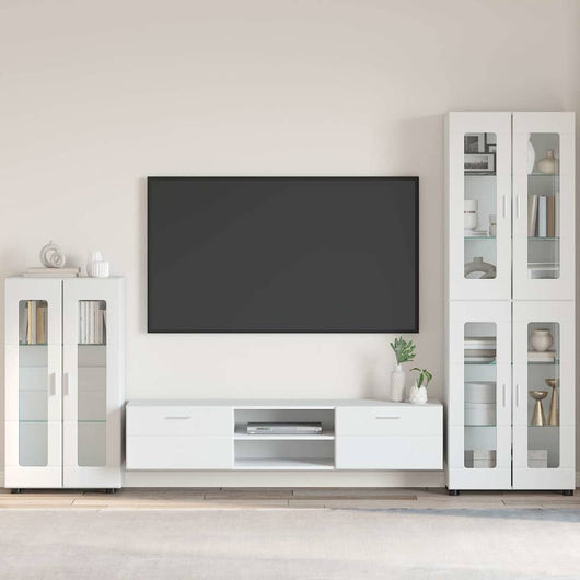 Credenza con porta Bianco 55,5 x 29 x 100 cm Legno multistrato 880251
