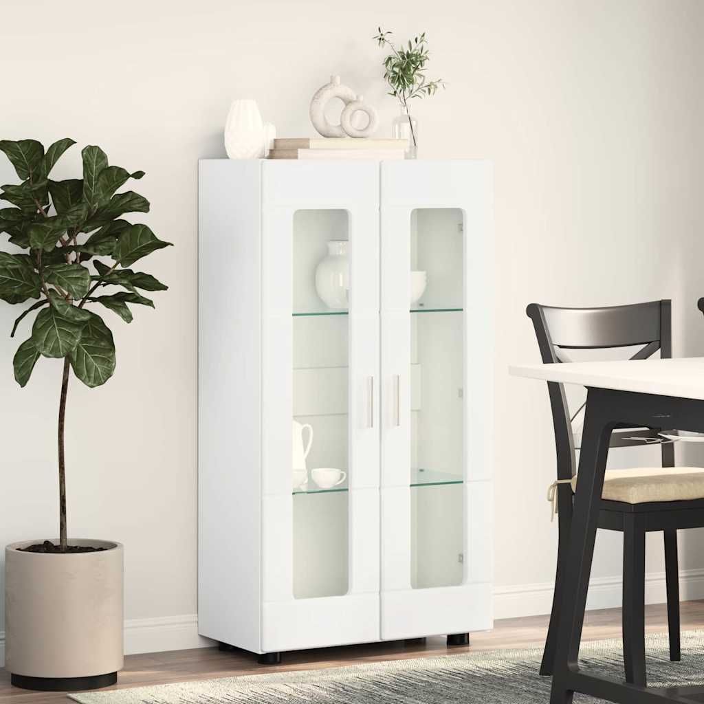 Credenza con porta Bianco 55,5 x 29 x 100 cm Legno multistrato 880251