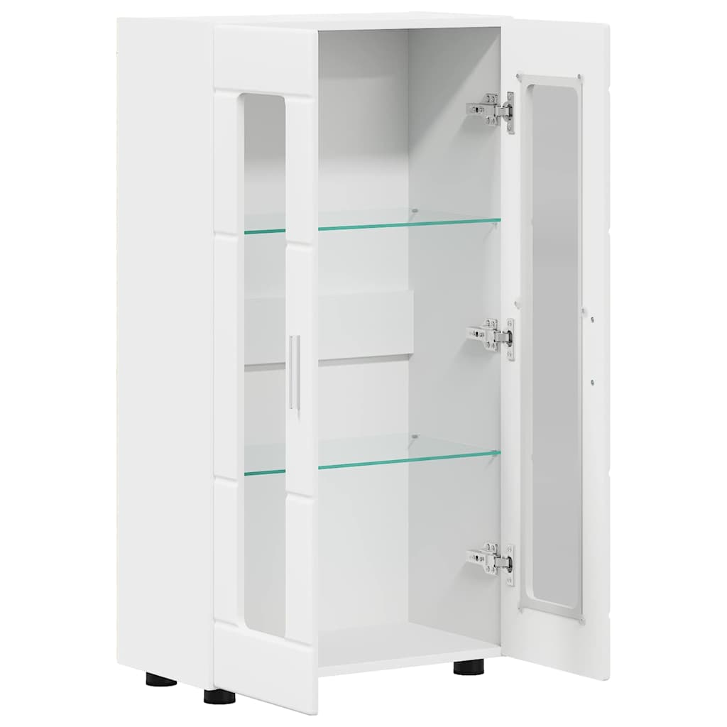 Credenza con porta Bianco 55,5 x 29 x 100 cm Legno multistrato 880251