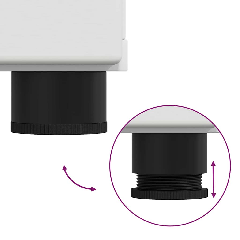 Credenza con porta Bianco 55,5 x 29 x 100 cm Legno multistrato 880251