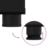 Credenza con porta Nero 55,5 x 29 x 100 cm Legno multistrato 880252