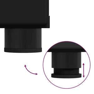 Credenza con porta Nero 55,5 x 29 x 100 cm Legno multistrato 880252