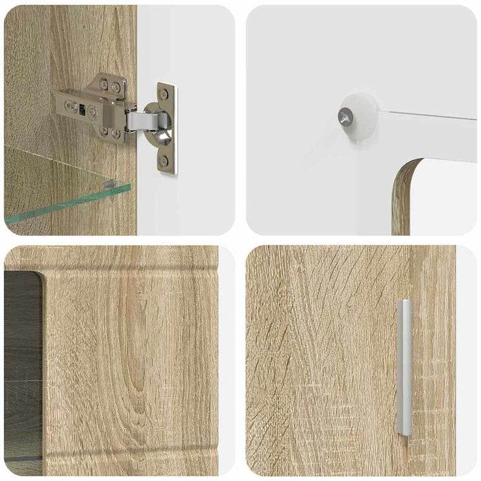 Credenza Rovere Sonoma 55,5 x 29 x 100 cm Legno multistrato 880253