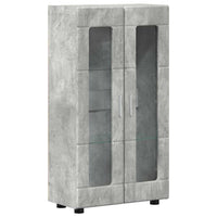 Credenza Grigio cemento 55,5 x 29 x 100 cm Legno multistrato 880254