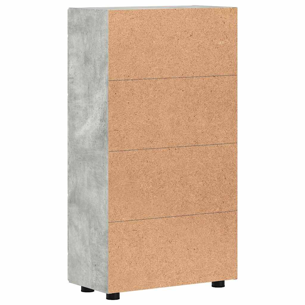 Credenza Grigio cemento 55,5 x 29 x 100 cm Legno multistrato 880254
