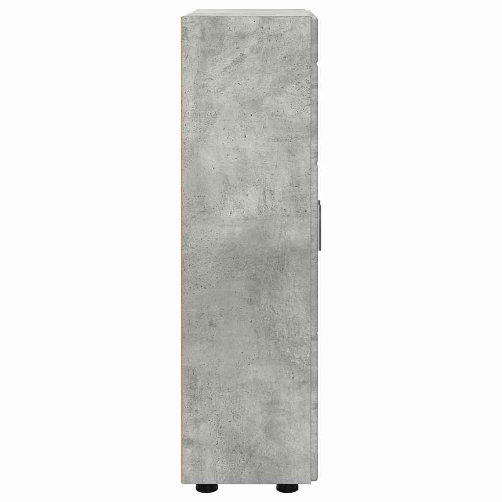 Credenza Grigio cemento 55,5 x 29 x 100 cm Legno multistrato 880254