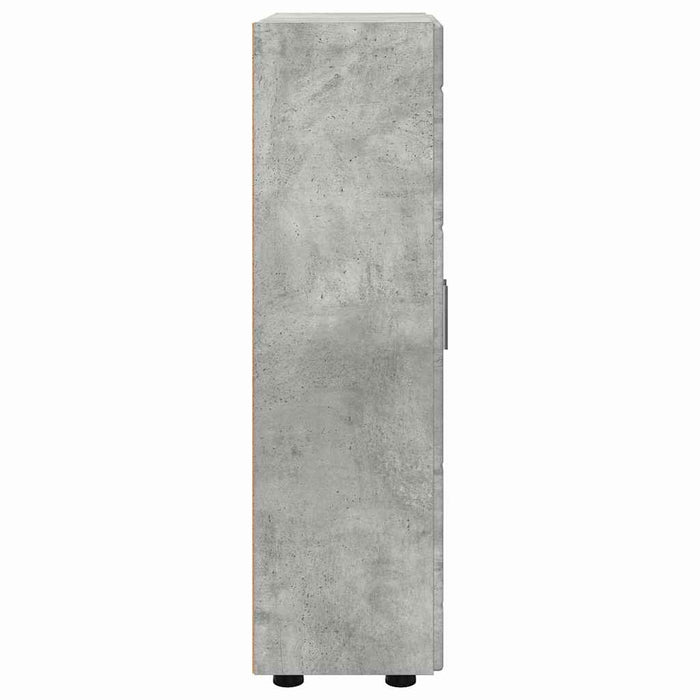 Credenza Grigio cemento 55,5 x 29 x 100 cm Legno multistrato 880254