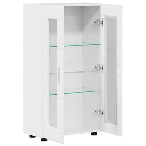 Credenza Bianco Lucido 55,5 x 29 x 100 cm Legno multistrato 880255