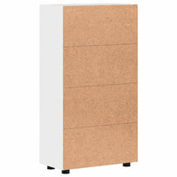 Credenza Bianco Lucido 55,5 x 29 x 100 cm Legno multistrato 880255