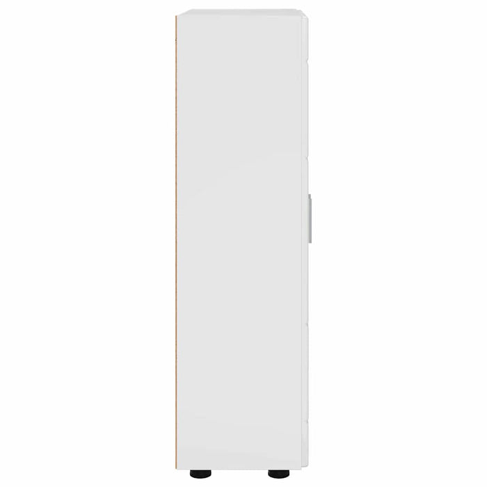 Credenza Bianco Lucido 55,5 x 29 x 100 cm Legno multistrato 880255