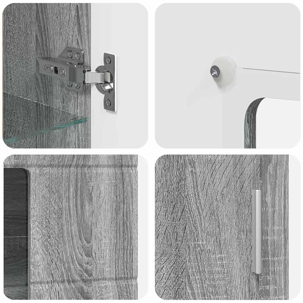 Credenza Grigio Sonoma 55,5 x 29 x 100 cm Legno multistrato 880257