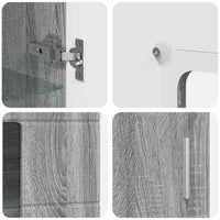 Credenza Grigio Sonoma 55,5 x 29 x 100 cm Legno multistrato 880257