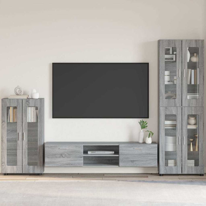 Credenza Grigio Sonoma 55,5 x 29 x 100 cm Legno multistrato 880257