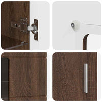 Credenza Rovere Marrone 55,5 x 29 x 100 cm Legno multistrato 880258