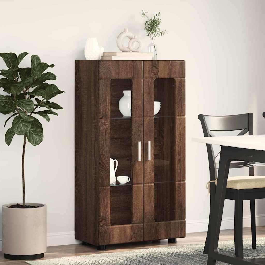 Credenza Rovere Marrone 55,5 x 29 x 100 cm Legno multistrato 880258