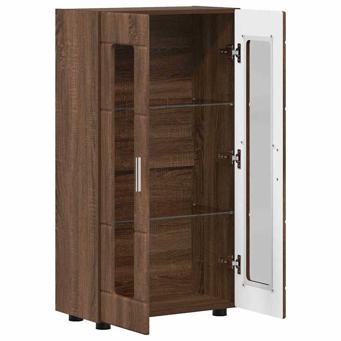 Credenza Rovere Marrone 55,5 x 29 x 100 cm Legno multistrato 880258