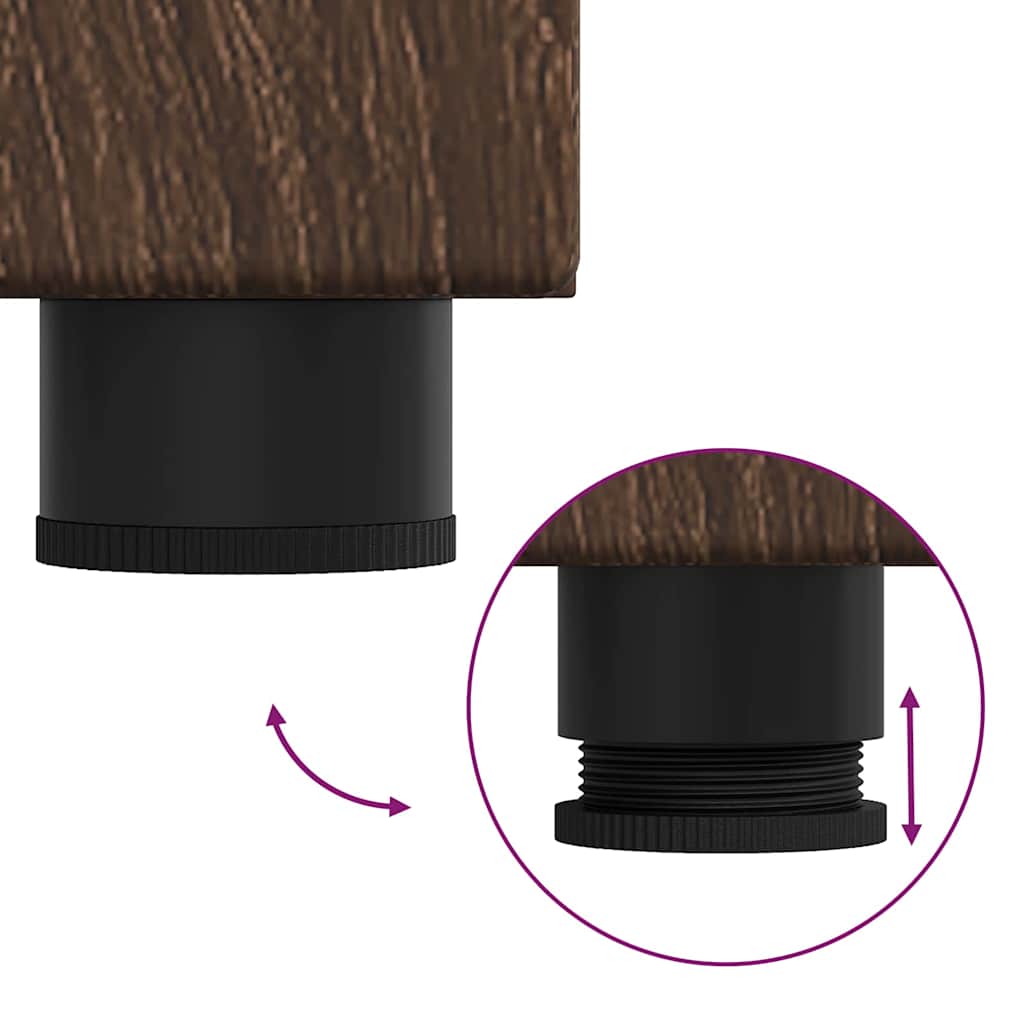 Credenza Rovere Marrone 55,5 x 29 x 100 cm Legno multistrato 880258