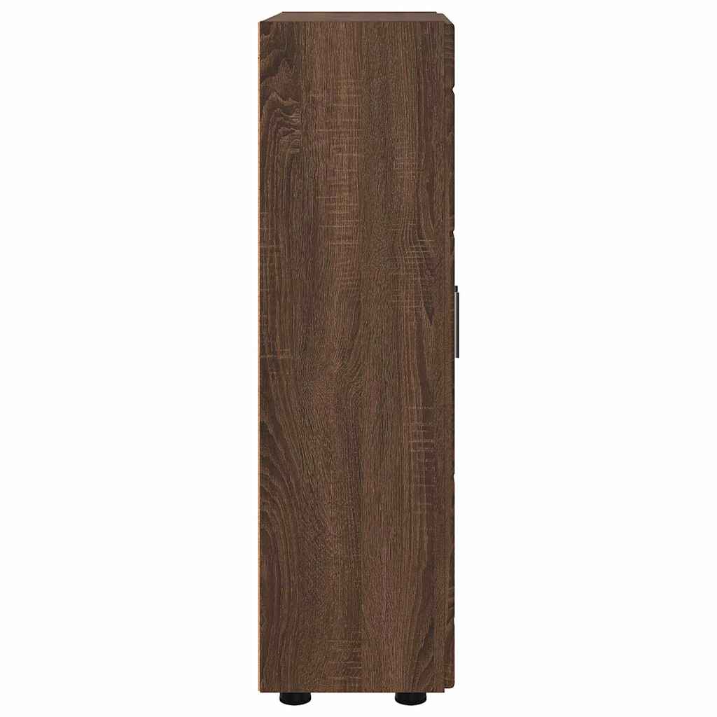 Credenza Rovere Marrone 55,5 x 29 x 100 cm Legno multistrato 880258