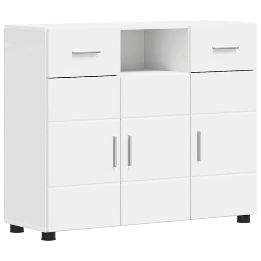 Credenza con porta Bianco 88.5 x 30.5 x 73 cm Legno multistrato 880281