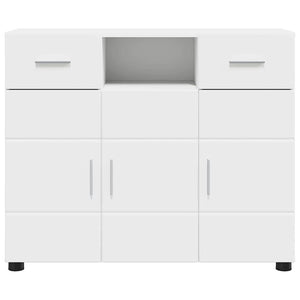 Credenza con porta Bianco 88.5 x 30.5 x 73 cm Legno multistrato 880281