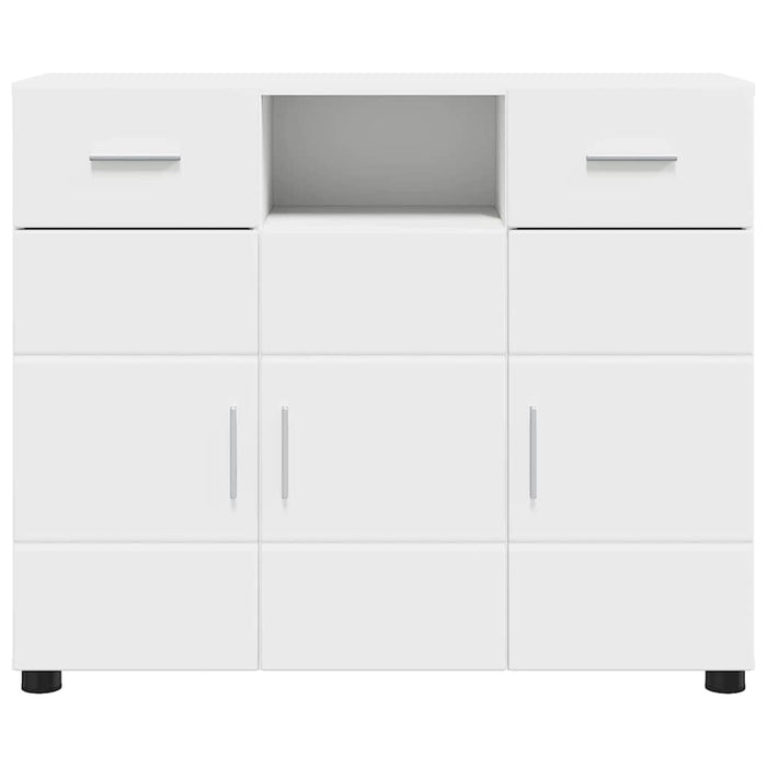 Credenza con porta Bianco 88.5 x 30.5 x 73 cm Legno multistrato 880281
