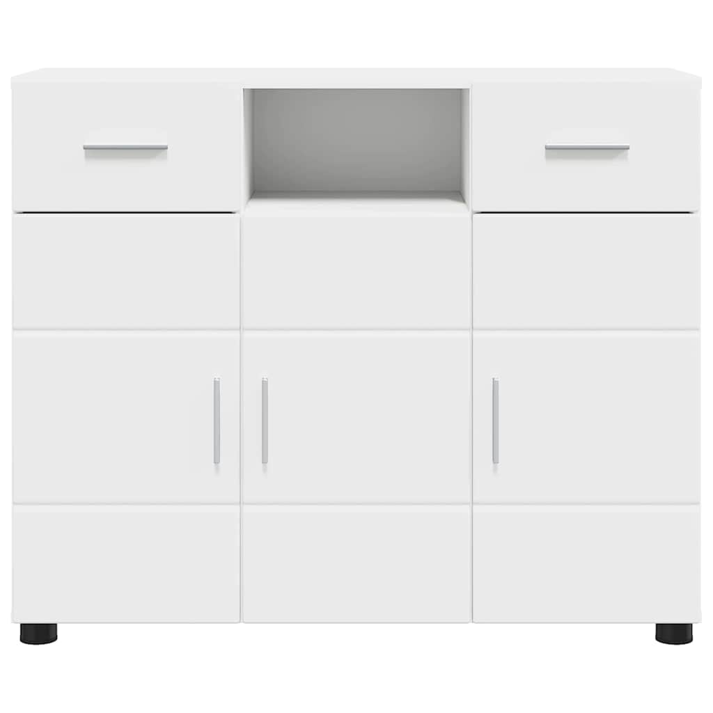 Credenza-Buffet-Armadio da cucina Bianco 88,5 x 30,5 x 73 cm Legno multistrato