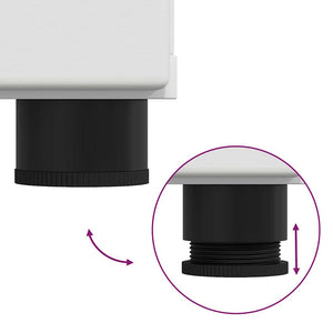 Credenza con porta Bianco 88.5 x 30.5 x 73 cm Legno multistrato 880281