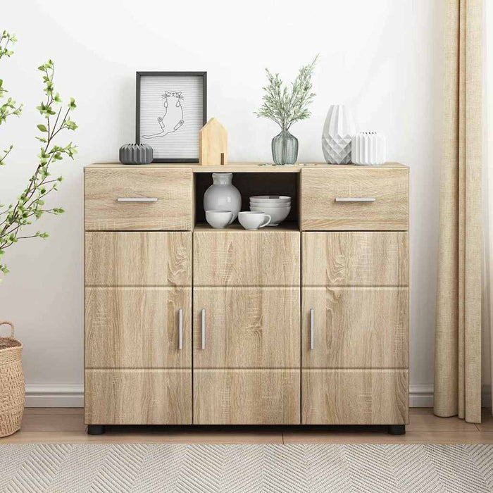 Credenza-Buffet-Armadio da cucina rovere sonoma 88,5 x 30,5 x 73 cm Legno multistrato