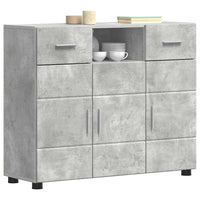 Credenza-Buffet-Armadio da cucina Grigio cemento 88,5 x 30,5 x 73 cm Legno multistrato