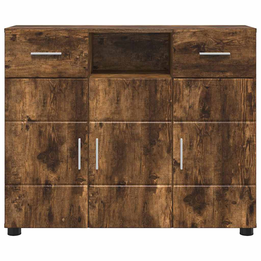 Credenza-Buffet-Armadio da cucina Rovere fumo 88,5 x 30,5 x 73 cm Legno multistrato