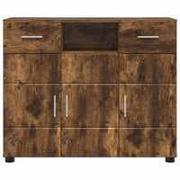 Credenza-Buffet-Armadio da cucina Rovere fumo 88,5 x 30,5 x 73 cm Legno multistrato