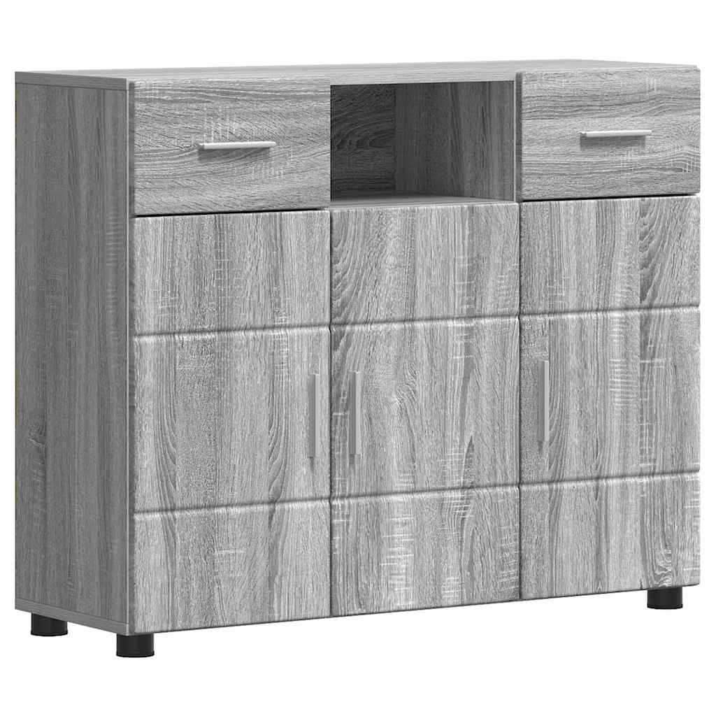Credenza-Buffet-Armadio da cucina Grigio sonoma 88,5 x 30,5 x 73 cm Legno multistrato