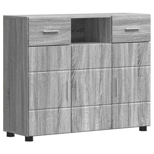 Credenza-Buffet-Armadio da cucina Grigio sonoma 88,5 x 30,5 x 73 cm Legno multistrato
