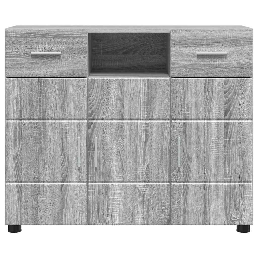 Credenza-Buffet-Armadio da cucina Grigio sonoma 88,5 x 30,5 x 73 cm Legno multistrato