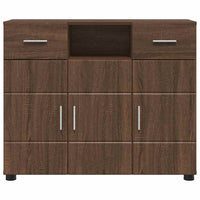 Credenza-Buffet-Armadio da cucina Rovere marrone 88,5 x 30,5 x 73 cm Legno multistrato