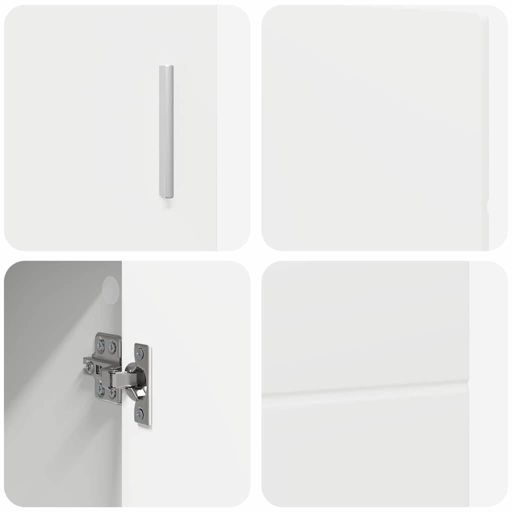 Credenza Bianco 88,5 x 30,5 x 55,5 cm Legno multistrato 880291