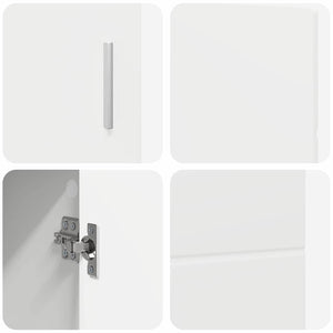 Credenza Bianco 88,5 x 30,5 x 55,5 cm Legno multistrato 880291