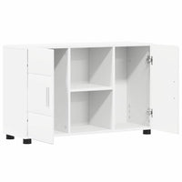 Credenza Bianco 88,5 x 30,5 x 55,5 cm Legno multistrato 880291